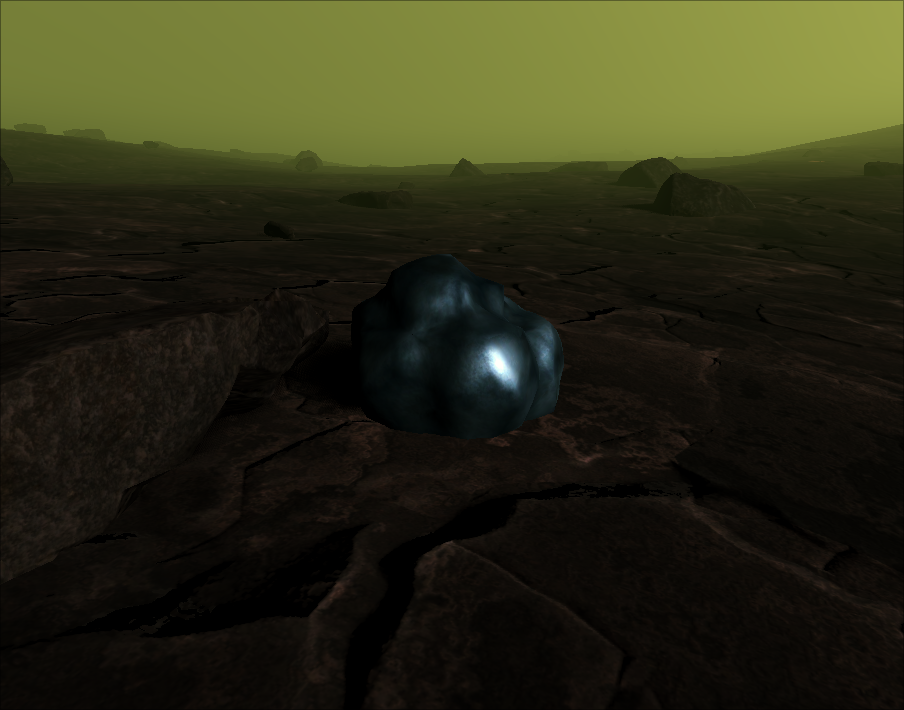 Screenshot showing the ugly iron rock