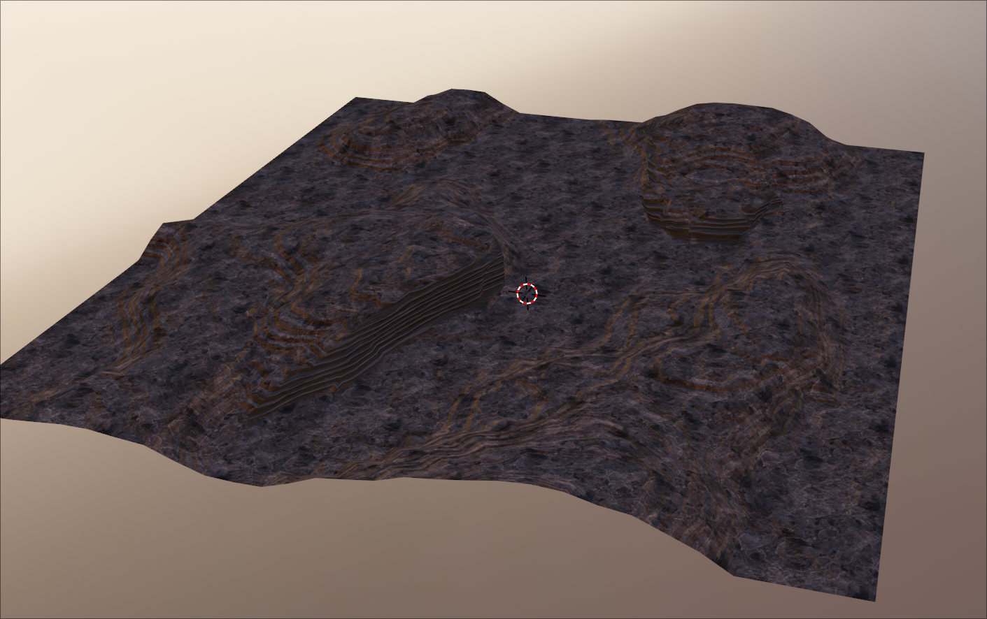 Some cliffy terrain in Blender