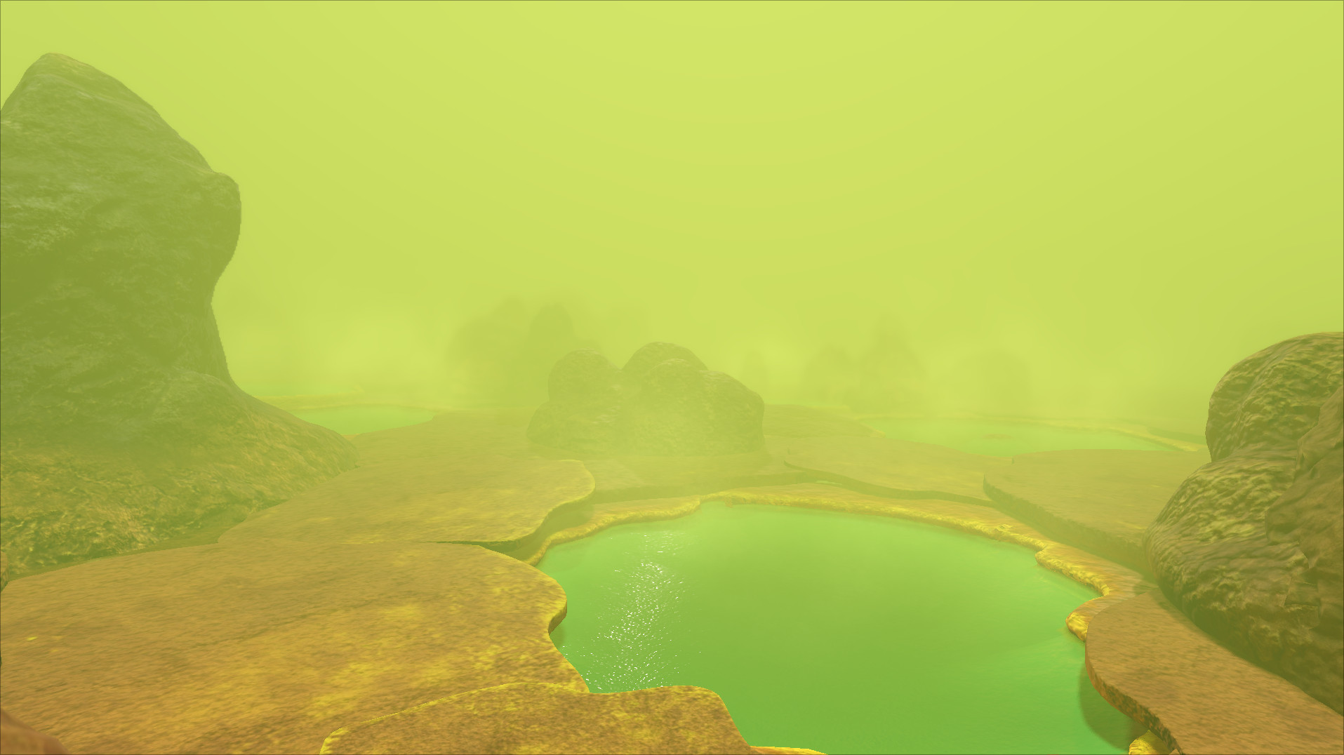 Screenshot from the game, showing the Acid Pools region